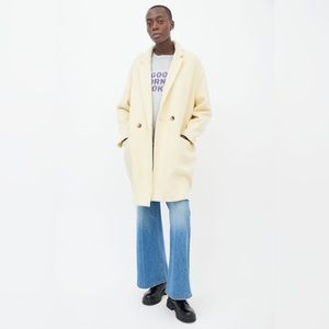 Isabel Marant Yellow Filipo Wool Coat